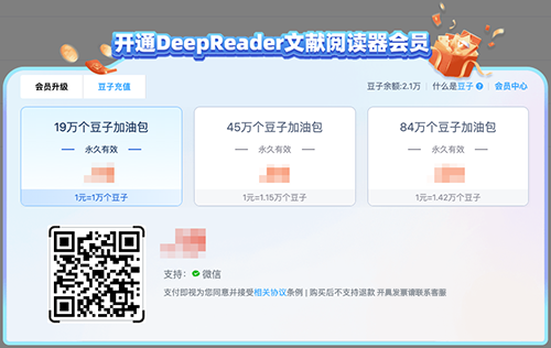 DeepReader文献阅读器开通VIP